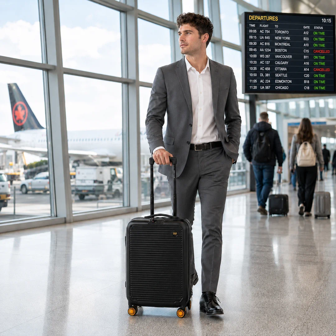 Walking through the airport with the Mirage 360